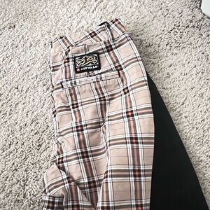 Airwalk Plaid Pants with Tan and Black